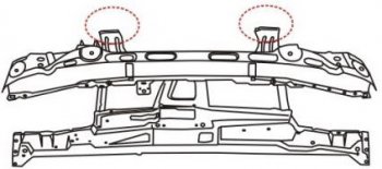 7 899 р. IBIZA {POLO CLASSICCORDOBA 93-} СУППОРТ РАДИАТОРА 1.8 2 С КОНДИЦ API seibz96-380  с доставкой в г. Кемерово. Увеличить фотографию 1
