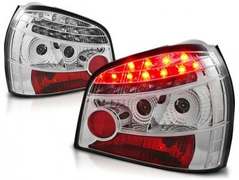 AUDI A3 ФОНАРЬ ЗАДН ВНЕШН Л+П (КОМПЛЕКТ) ТЮНИНГ ПРОЗРАЧ ДИОД (SONAR) ВНУТРИ ХРОМ SONAR ai0a396-741h-n
