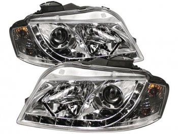 AUDI A3 ФАРА Л+П (КОМПЛЕКТ) ТЮНИНГ ПКОРРЕКТОР ЛИНЗОВАН (DEVIL EYES) (SONAR) ВНУТРИ ХРОМ SONAR ai0a304-002h-n
