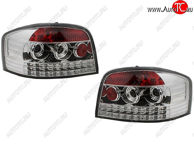 10 849 р. AUDI A3 ФОНАРЬ ЗАДН ВНЕШН Л+П (КОМПЛЕКТ) (3 дв) ТЮНИНГ ДИОД (SONAR) ВНУТРИ ХРОМ SONAR ai0a304-741h-n  с доставкой в г. Кемерово