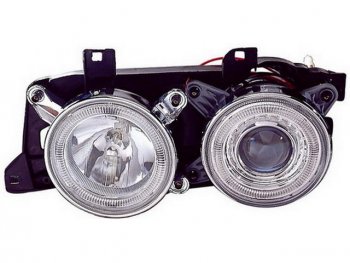 E30 ФАРА Л+П (КОМПЛЕКТ) ТЮНИНГ ПРОЗРАЧ С 2 СВЕТЯЩ ОБОДК (DEPO) DEPO bme3088-003-n