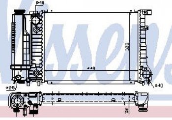 E30 {E34 88-92} РАДИАТОР ОХЛАЖДЕН (NISSENS) (AVA) (см.каталог) NISSENS bme3087-914
