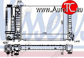 4 649 р. E30 {E34 88-92} РАДИАТОР ОХЛАЖДЕН (NISSENS) (AVA) (см.каталог) NISSENS bme3087-914  с доставкой в г. Кемерово