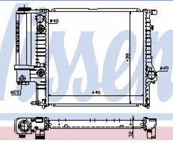 E36 (E30 88-91) РАДИАТОР ОХЛАЖДЕН (см.каталог) BODYPARTS bme3690-913