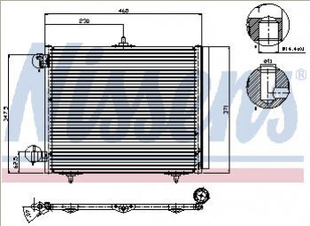 C3 {C2 06- 207 06-} КОНДЕНСАТОР КОНДИЦ (NISSENS) (AVA) (см.каталог) NISSENS cn0c305-930