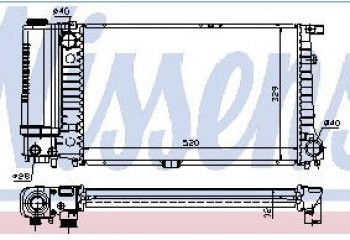 E34 РАДИАТОР ОХЛАЖДЕН (см.каталог) BODYPARTS bme3491-911