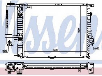E34 РАДИАТОР ОХЛАЖДЕН (см.каталог) BODYPARTS bme3488-912