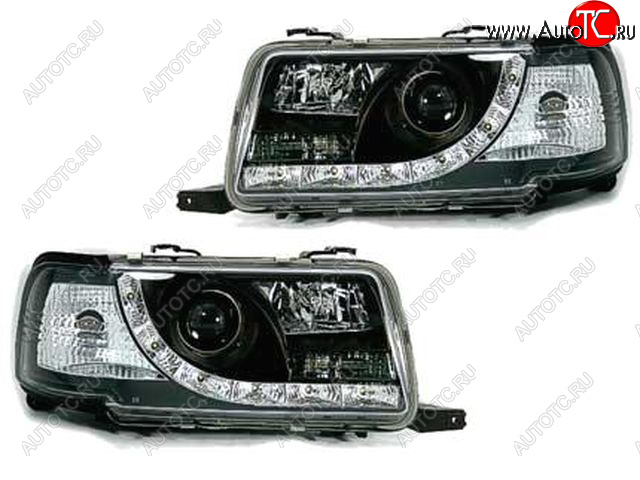 26 949 р. AUDI 80 ФАРА Л+П (КОМПЛЕКТ) ТЮНИНГ ЛИНЗОВАН (DEVIL EYES) , ЛИТОЙ УК.ПОВОР (SONAR) ВНУТРИ ЧЕРН SONAR ai08091-000b-n  с доставкой в г. Кемерово