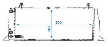 AUDI 100 (600mm X 309mm) РАДИАТОР ОХЛАЖДЕН 1.8 С КОНДИЦ BODYPARTS ai10088-910