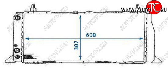 3 579 р. AUDI 100 (600mm X 309mm) РАДИАТОР ОХЛАЖДЕН 1.8 С КОНДИЦ BODYPARTS ai10088-910  с доставкой в г. Кемерово