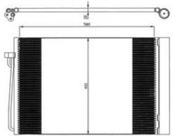 E60 (E63 04-E65 01-) КОНДЕНСАТОР КОНДИЦ (см.каталог) BODYPARTS bme6002-931