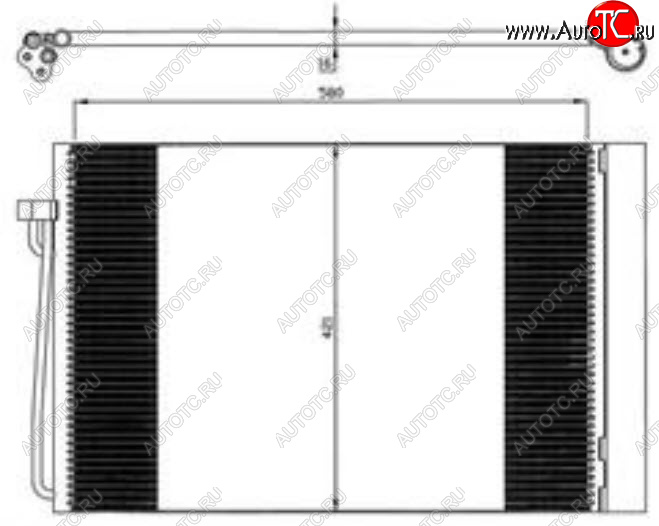 5 549 р. E60 (E63 04-E65 01-) КОНДЕНСАТОР КОНДИЦ (см.каталог) BODYPARTS bme6002-931  с доставкой в г. Кемерово