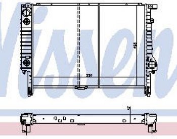 E36 РАДИАТОР ОХЛАЖДЕН (NISSENS) (NRF) (GERI) (см.каталог) NISSENS bme3691-911