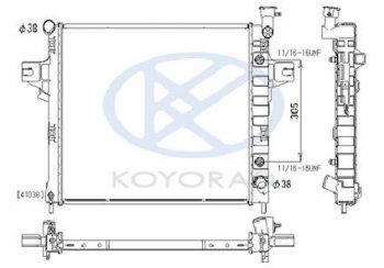 14 899 р. GR CHEROKEE РАДИАТОР ОХЛАЖДЕН 4.7 AT (KOYO) KOYORAD jpgch99-911  с доставкой в г. Кемерово. Увеличить фотографию 1