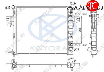 14 899 р. GR CHEROKEE РАДИАТОР ОХЛАЖДЕН 4.7 AT (KOYO) KOYORAD jpgch99-911  с доставкой в г. Кемерово