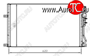 5 249 р. GR CHEROKEE КОНДЕНСАТОР КОНДИЦ BODYPARTS jpgch05-931  с доставкой в г. Кемерово
