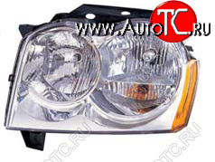 11 349 р. Фара в сборе левая DEPO Jeep Grand Cherokee WK (2004-2010)  с доставкой в г. Кемерово