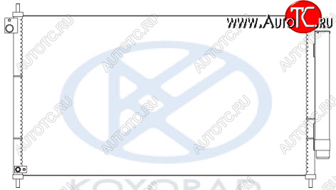 9 899 р. CIVIC КОНДЕНСАТОР КОНДИЦ (СЕДАН) (ХЭТЧБЭК) (KOYO) KOYORAD hdcvc12-930  с доставкой в г. Кемерово