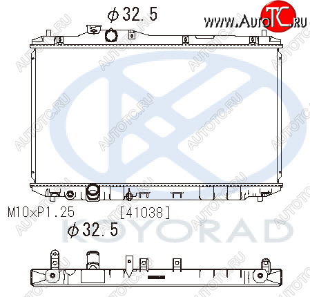 10 449 р. CIVIC РАДИАТОР ОХЛАЖДЕН MT (KOYO) KOYORAD hdcvc12-911  с доставкой в г. Кемерово