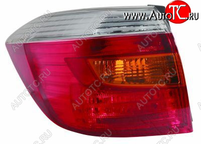 7 299 р. Левый фонарь DEPO Toyota Highlander XU40 дорестайлинг (2007-2010)  с доставкой в г. Кемерово