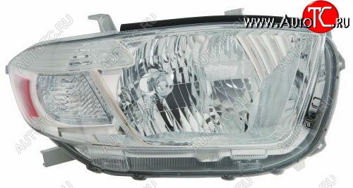 11 249 р. Правая фара (c электрокорректором) DEPO Toyota Highlander XU40 дорестайлинг (2007-2010)  с доставкой в г. Кемерово