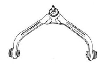 CHEROKEE {LIBERTY} РЫЧАГ ПЕРЕДН ПОДВЕСКИ Л=П ВЕРХН (Тайвань) SH jpche02-810-z