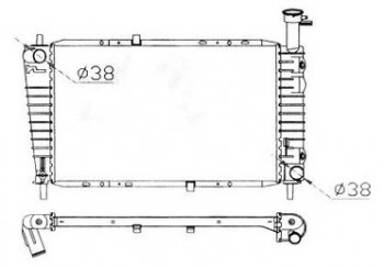 9 849 р. TAURUS (SABLETAURUS SHO) РАДИАТОР ОХЛАЖДЕН AT 3 3.8 BODYPARTS fdtrs86-913  с доставкой в г. Кемерово. Увеличить фотографию 1