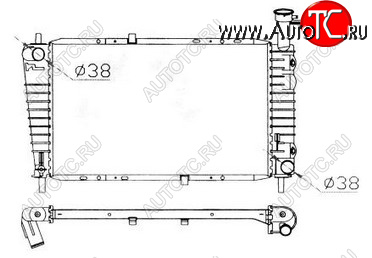9 849 р. TAURUS (SABLETAURUS SHO) РАДИАТОР ОХЛАЖДЕН AT 3 3.8 BODYPARTS fdtrs86-913  с доставкой в г. Кемерово