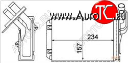 759 р. CLIO (MEGANE (96-00)) РАДИАТОР ОТОПИТЕЛЯ (см.каталог) BODYPARTS rncli90-900  с доставкой в г. Кемерово