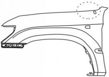 24 999 р. PRADO КРЫЛО ПЕРЕДН ЛЕВ С ОТВ ППОВТОРИТЕЛЬ ПАНТЕННУ (Тайвань) BODYPARTS typrd96-271-l  с доставкой в г. Кемерово. Увеличить фотографию 1
