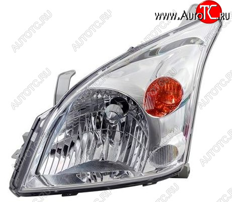 8 299 р. Левая фара (под корректор) DEPO Toyota Land Cruiser Prado J120 (2002-2009)  с доставкой в г. Кемерово