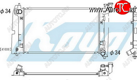 4 799 р. COROLLA РАДИАТОР ОХЛАЖДЕН MT 1.4 1.6 BODYPARTS tycrl02-913  с доставкой в г. Кемерово