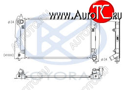 8 299 р. COROLLA {AVENSIS 03- 1.8 MT} РАДИАТОР ОХЛАЖДЕН MT 1.4 1.6 (KOYO) KOYORAD tycrl02-915  с доставкой в г. Кемерово