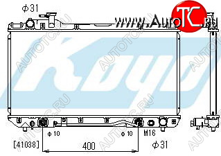 10 549 р. RAV4 РАДИАТОР ОХЛАЖДЕН AT 2 (KOYO) KOYORAD tyrv494-910  с доставкой в г. Кемерово