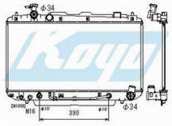 7 999 р. RAV4 РАДИАТОР ОХЛАЖДЕН AT 2 (KOYO) KOYORAD tyrv400-911  с доставкой в г. Кемерово. Увеличить фотографию 1
