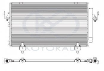 5 449 р. RAV4 КОНДЕНСАТОР КОНДИЦ (KOYO) KOYORAD tyrv400-931  с доставкой в г. Кемерово. Увеличить фотографию 1