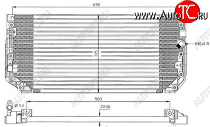 5 949 р. COROLLA (+ ПРАВ РУЛЬ) КОНДЕНСАТОР КОНДИЦ BODYPARTS tycrl97-931  с доставкой в г. Кемерово