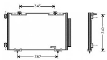 AVENSIS КОНДЕНСАТОР КОНДИЦ BODYPARTS tyave97-930