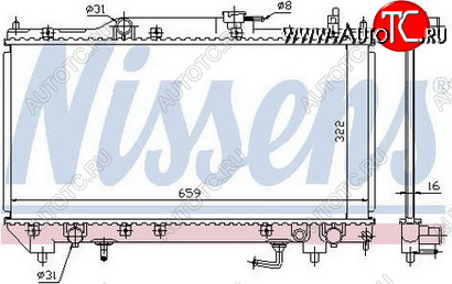 6 499 р. AVENSIS (7AFE) РАДИАТОР ОХЛАЖДЕН AT 1.8 BODYPARTS tyave98-910  с доставкой в г. Кемерово