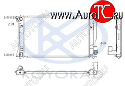 5 999 р. AVENSIS РАДИАТОР ОХЛАЖДЕН MT 2.4 (KOYO) KOYORAD tyave03-910  с доставкой в г. Кемерово