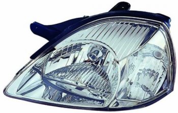 Левая фара (c электрокорректором) DEPO KIA Rio  1 DC (2002-2005) рестайлинг седан
