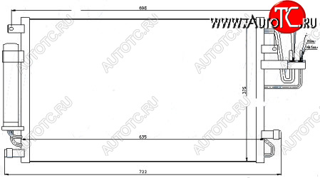 3 989 р. TUCSON КОНДЕНСАТОР КОНДИЦ BODYPARTS hntun04-931  с доставкой в г. Кемерово
