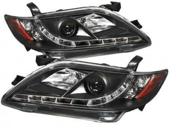 CAMRY ФАРА Л+П (КОМПЛЕКТ) ТЮНИНГ ЛИНЗОВАН С СВЕТЯЩ ОБОДК (EAGLE EYES) ВНУТРИ ХРОМ EAGLE EYES tycam06-003h-n