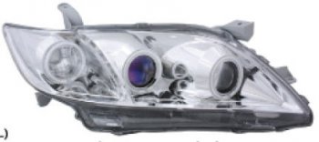 CAMRY ФАРА Л+П (КОМПЛЕКТ) ТЮНИНГ 4 ЛИНЗОВАН С СВЕТЯЩ ОБОДК (EAGLE EYES) ВНУТРИ ХРОМ EAGLE EYES tycam06-004h-n