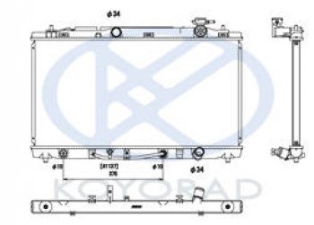 CAMRY {AVALON 06-Lexus ES350 05-} РАДИАТОР ОХЛАЖДЕН AT 3.5 (KOYO) KOYORAD tycam06-911