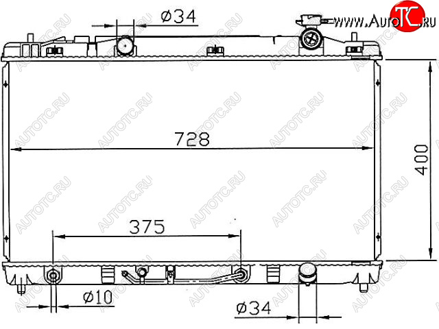 6 999 р. CAMRY РАДИАТОР ОХЛАЖДЕН AT 2.4 BODYPARTS tycam06-914  с доставкой в г. Кемерово