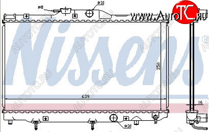 10 599 р. COROLLA (1ZZFE3ZZFE4ZZFE) РАДИАТОР ОХЛАЖДЕН MT 1.4 1.6 1.8 (1 ряд) BODYPARTS tycrl97-910  с доставкой в г. Кемерово