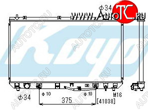 6 849 р. CAMRY {ES 300 97-} РАДИАТОР ОХЛАЖДЕН AT 3 (KOYO) KOYORAD tycam97-913  с доставкой в г. Кемерово
