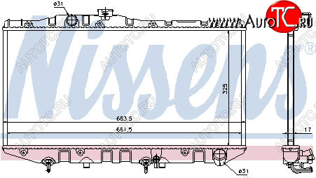 3 399 р. CAMRY РАДИАТОР ОХЛАЖДЕН AT 2 (1 ряд) BODYPARTS tycam87-910  с доставкой в г. Кемерово