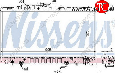 2 699 р. CARINA II РАДИАТОР ОХЛАЖДЕН AT 2 BODYPARTS tyca288-914  с доставкой в г. Кемерово